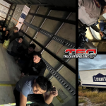 In Texas, a fake Lowe’s truck was stopped at a checkpoint where officers discovered 17 illegal immigrants hidden in a secret compartment.