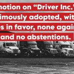 National Assembly of Québec adopts a motion to counter the Driver Inc. scheme, emphasizing fair competition and road safety in the trucking industry. Picture is showing a truck stop.