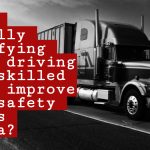 A semi-truck driving along a Canadian highway, symbolizing the national scope of truck driver training and road safety standards.