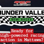 Official logo of the Thunder Valley Semi Races, the new truck racing event held in Mattawa, Ontario.
