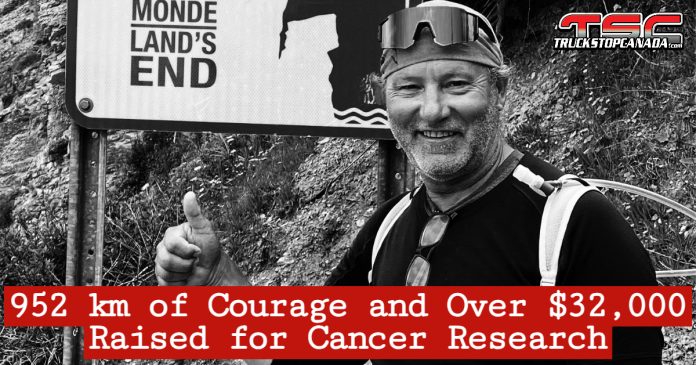 Truck Driver Arthur Fortin Walks 952 km in Memory of His Brother, Raises $32,000 for Cancer Research.