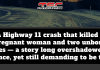 Highway 11 : A Tragedy That Slipped Under the Radar Exposes Major Gaps and a Deep Sense of Injustice Graphic with the Truck Stop Canada logo and a dark winter road. The text reads: “A Highway 11 crash that killed a pregnant woman and two unborn babies — a story long overshadowed by silence, yet still demanding to be told.”