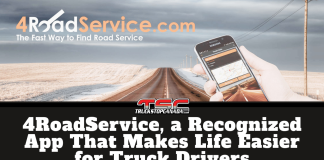 4RoadService, a Recognized App That Makes Life Easier for Truck Drivers Promotional banner for 4RoadService.com featuring the text “The Fast Way to Find Road Service” and “4RoadService, a Recognized App That Makes Life Easier for Truck Drivers.”