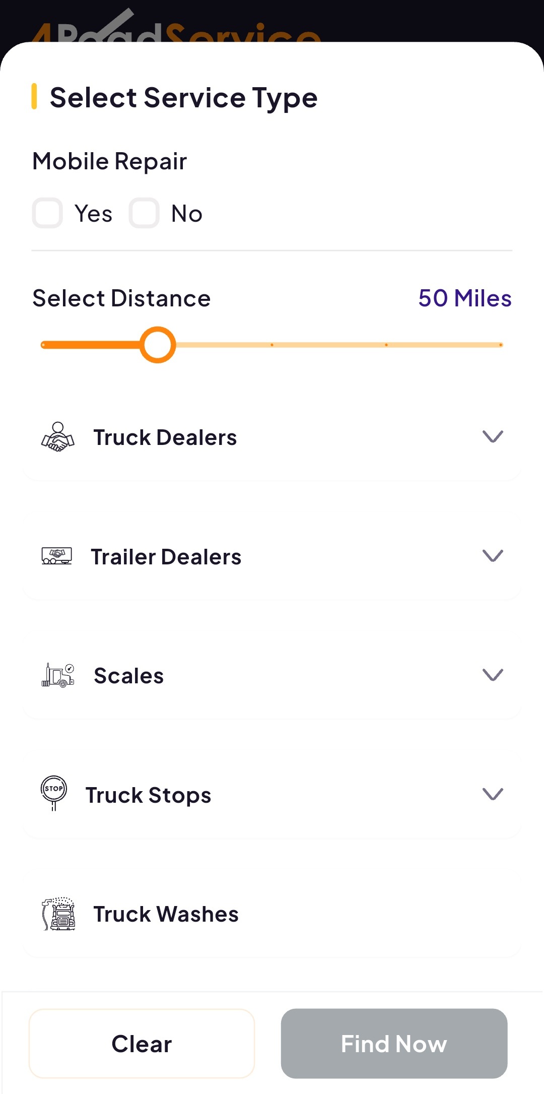 4RoadService app